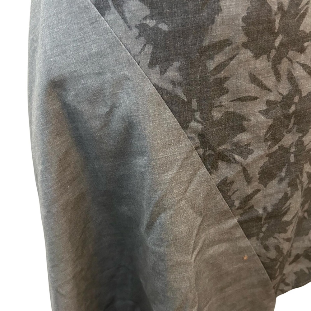 Banana Republic Gray Floral Jacquard Asymmetrical Sheath Dress Petite 4P - Picture 2 of 4